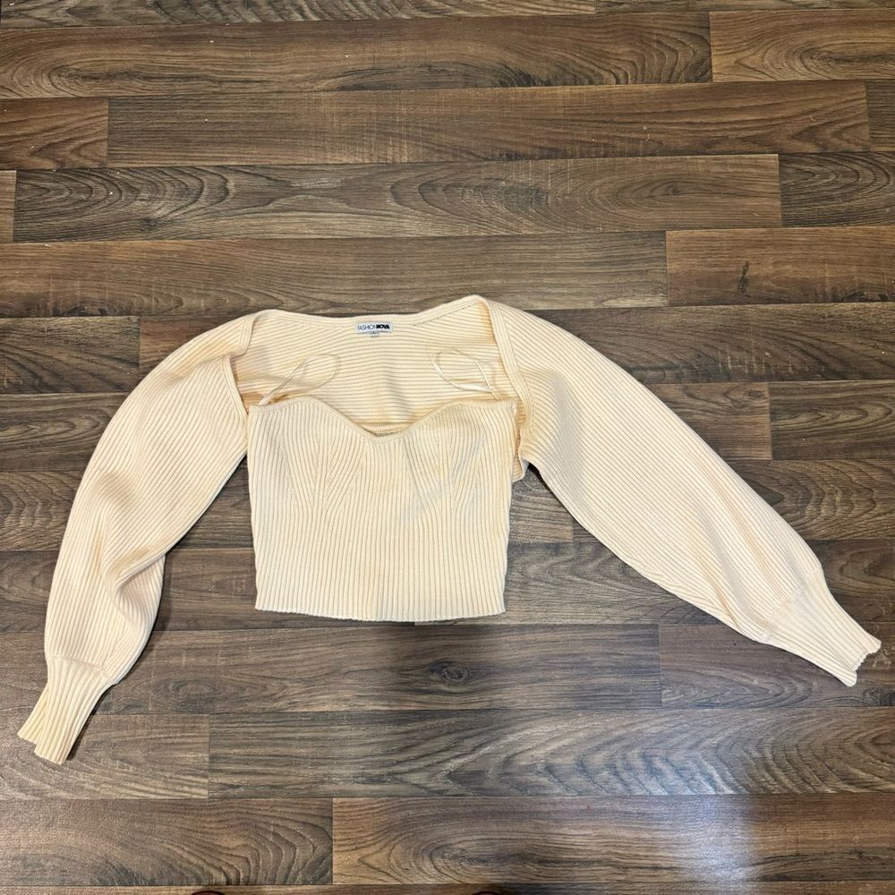 FN Yellow Sweater Jacket - Picture 1 of 3